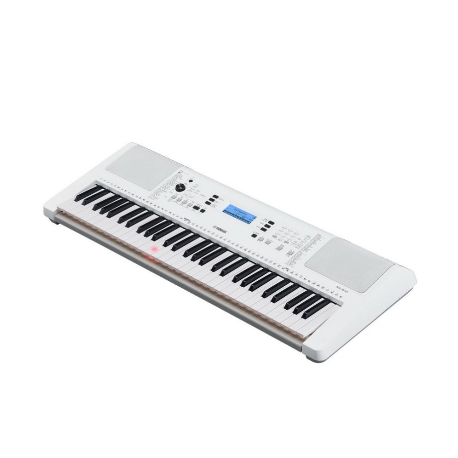 Yamaha Keyboard EZ300 weiß seitlich