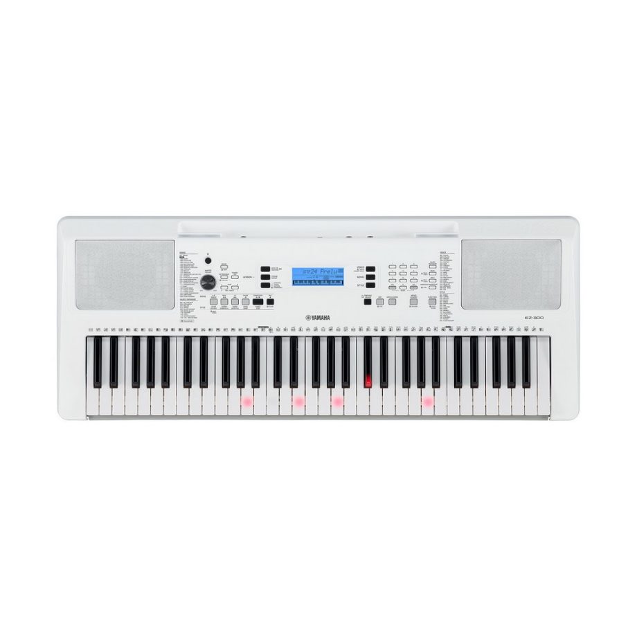 Yamaha Keyboard EZ300 weiß von Oben