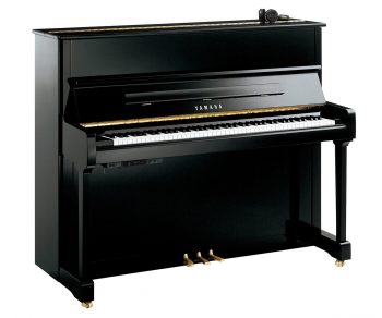 Yamaha Piano Pianino P121SH2 schwarz mit Kopfhörer