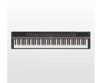 Yamaha P125 Personal Piano von Oben schwarz mit Hintergrund
