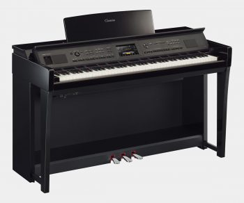 Yamaha Digitalpiano CVP 805 PE schwarz poliert seitlich