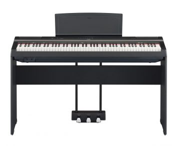 Yamaha P 125 Personal Piano von Vorne schwarz