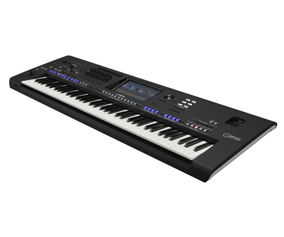 Yamaha Digital Workstation Keyboard GENOS 2.0 schwarz seitlich
