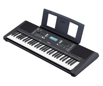 Yamaha Keyboard PSR E373 schwarz mit Notenaufständer