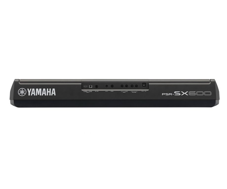Yamaha Workstation SX600 schwarz Rückseite gerade