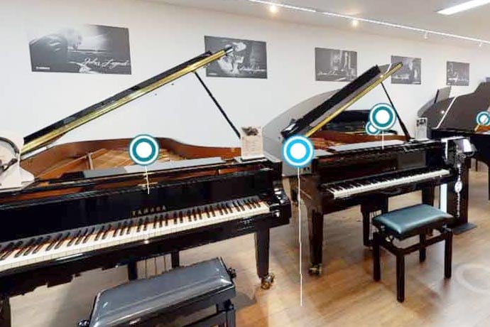 Klavierhaus Langer - virtueller Rundgang