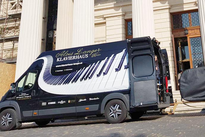 Transportwagen Klavierhaus Langer