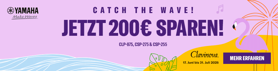 Yamaha Catch the Wave Kampagne 200 € sparen