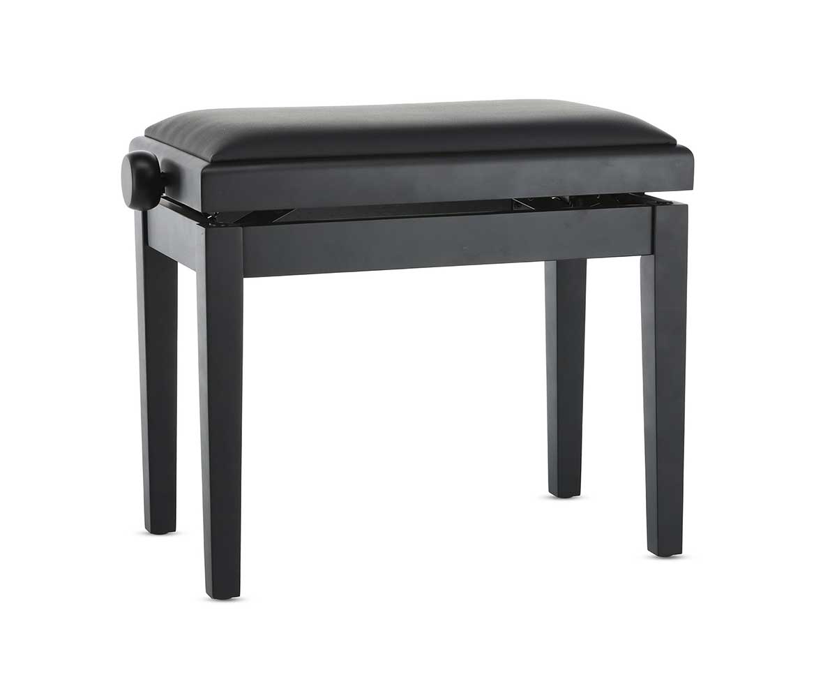 Gewa Pianobank Deluxe schwarz matt vinyl Kunstleder schwarz