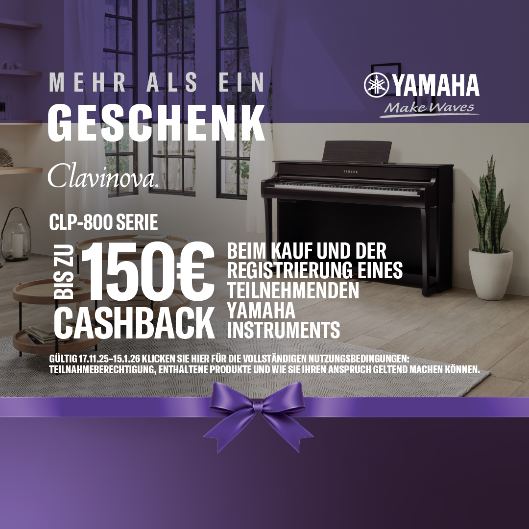 Yamaha Mehr als ein Geschenk Cashback